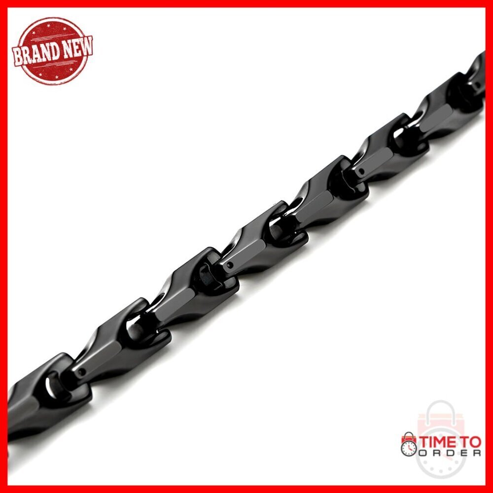 Men's Heavyweight Tungsten Carbide Snake Link Chain Necklace 22 Inch